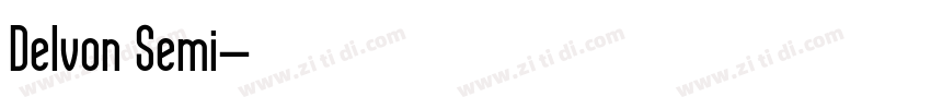 Delvon Semi字体转换